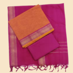 Pink & Orange Contrast 3-Piece Unstitched Suit Set