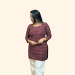 Regal Edition, Maroon Corset Kurti